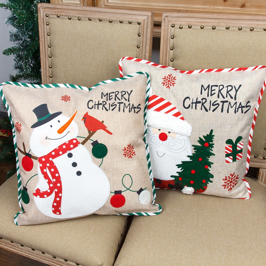 ins  クリスマス  抱き枕カバー  麻布  ソファの枕カバー    インテリア   装飾用品