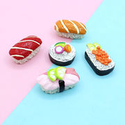 DIY素材  手芸diy用  貼り付けパーツ  デコパーツ  デコレーションパーツ   寿司  材料   5色