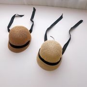 夏新作  韓国風子供服  キッズ 帽子  子供帽子  日焼け止め  麦わら帽子 日除け帽子  3色