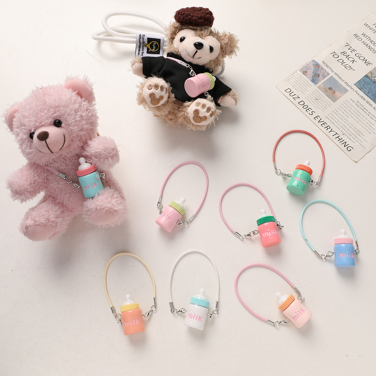 ドールハウス用 人形のアクセサリー ぬい撮 おもちゃ キーホルダー ミルク瓶 水筒 コップ模型
