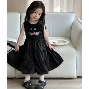 2024 夏 韓国風子供服  キッズ服    猫  ワンピース  女の子  可愛い