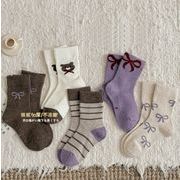 2025 人気新作    子供靴下  韓国風子供服 ベビー靴  ベビー用    ソックス    5足入り