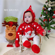 ins人気   韓国風子供服   キッズ服   ベビー服  クリスマス   ロンパース  帽子付き  サンタ服  可愛い