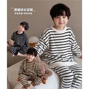 ins秋冬新品  韓国風子供服   キッズ服    男の子  部屋着    パジャマ   セットアップ    3色