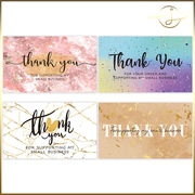 【4種】ありがとうカード  お花 販促カード ショップカード ギフト 包装 ラッピング用品 梱包材