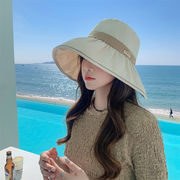 夏新作女性アウトドアキャペリン日焼け止め韓国大庇紫外線防止日よけ通気キャップ太陽帽子