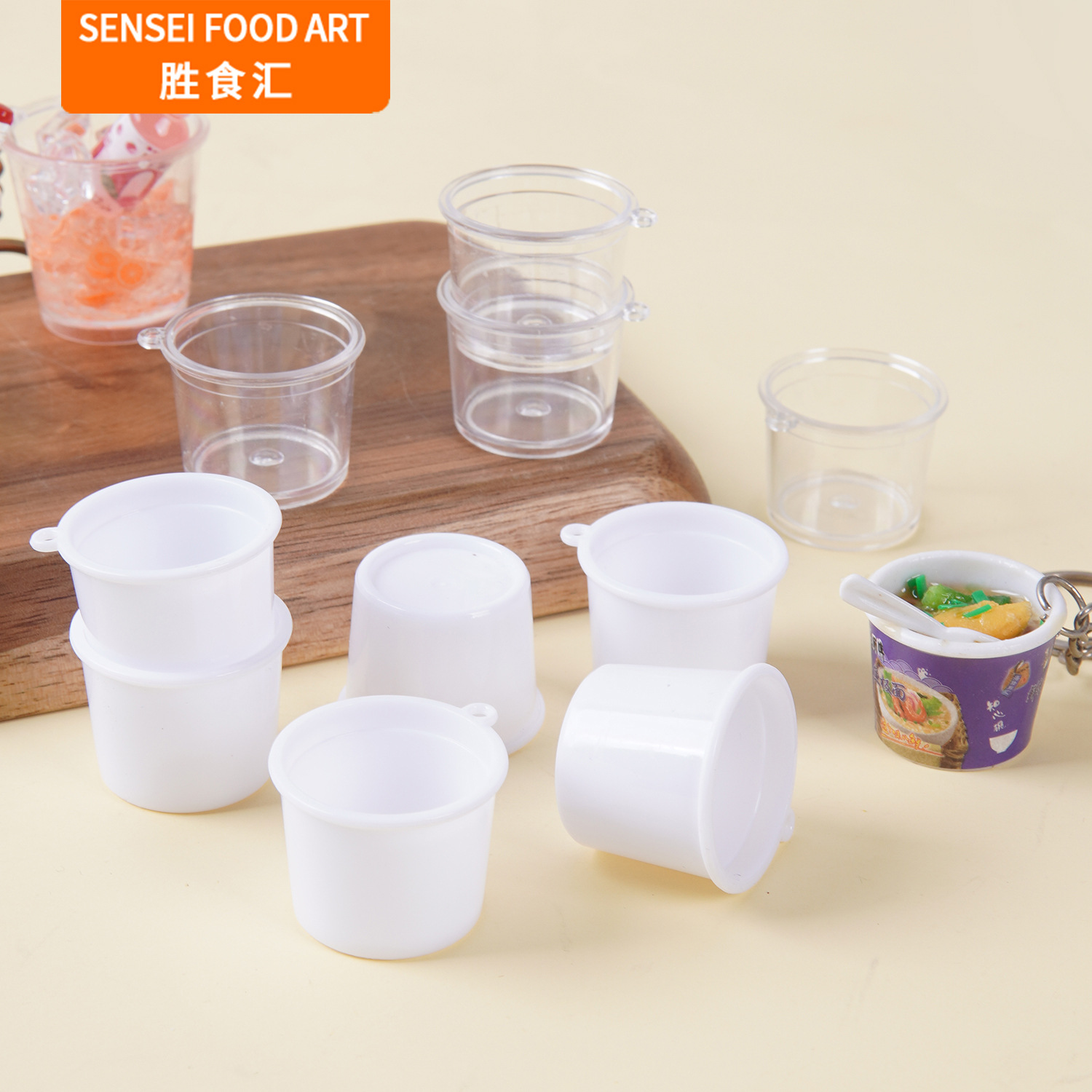 チャーム ミニ皿 手芸材料 飾り写真撮影の小道具 卓上置物 プラスチック 粘土用皿