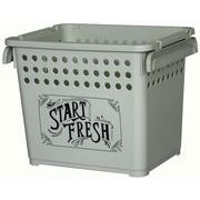 【日本製小物収納バスケット】積み重ねができるスタッキングバスケット深型（選べる3色）