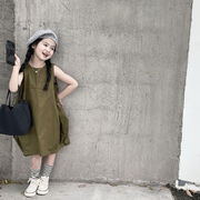 2023年夏新作★ベビー服★ 可愛い 韓国系 ベアトップ  タンクトップ スカート ワンピース 90-140cm★