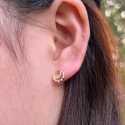新作　ピアス　アクセサリー　レディース　高質感　ストーン　メッキ18K　簡約　韓国ファッション