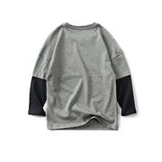 長袖Tシャツ ロンT トップス 大きいサイズ 韓国子供服 キッズ 男の子 ジュニア