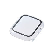 エレコム Apple Watch 44mm用フルカバーケース プレミアムゴリラガラス セラ
