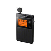 SONY ソニー FMステレオ/AM 名刺型ラジオ ブラック SRF-R356
