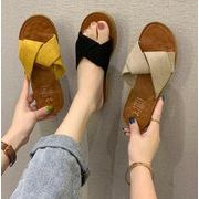 韓国風  レディース   スリッパ    靴   シューズ  カジュアル   ファッション  4色