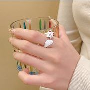 韓国風    リング   指輪   雑貨   キツネ   可愛い   レディース     3色