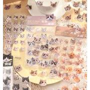 文房具 梱包ラベルシール  猫   贈り物 シーリングステッカー包装貼紙      手帳シール シール 4色