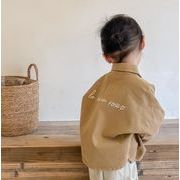 韓国風子供服  キッズ  ベビー服  トップス   コート  男女兼用    シャツ   カーディガン  刺繍   2色