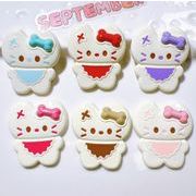 猫   デコパーツ DIY  貼り付けパーツ    手芸diy用デコレーション  ヘアアクセサリー  手作り