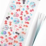 文房具 手帳素材 手芸 金魚 貼紙粘着シール 　 ステッカー  手帳3d 封口貼