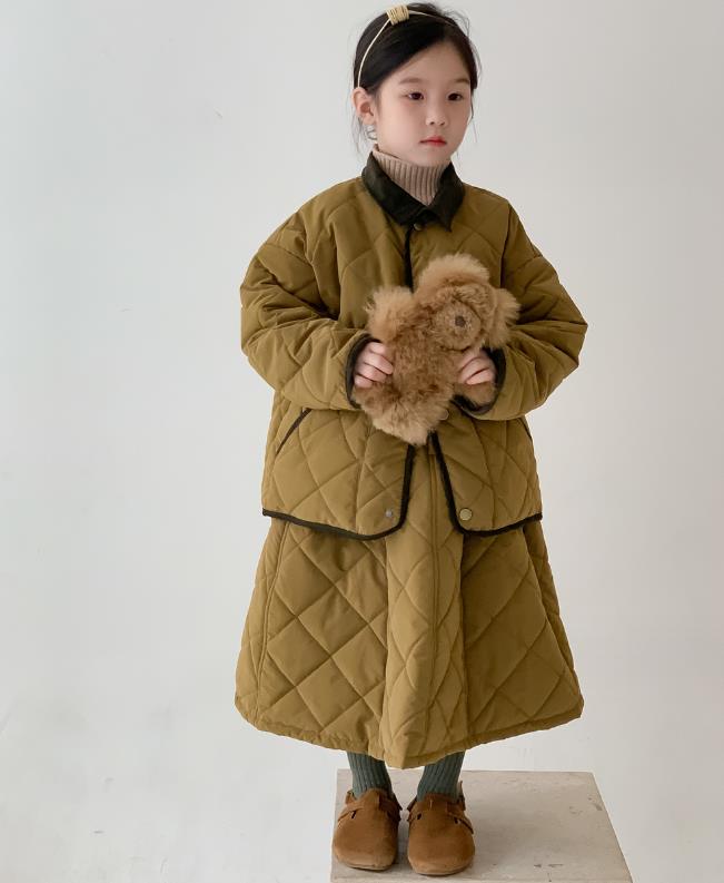 冬新作  韓国風子供服   トップス   コート+スカート    2点セット  女の子  セットアップ