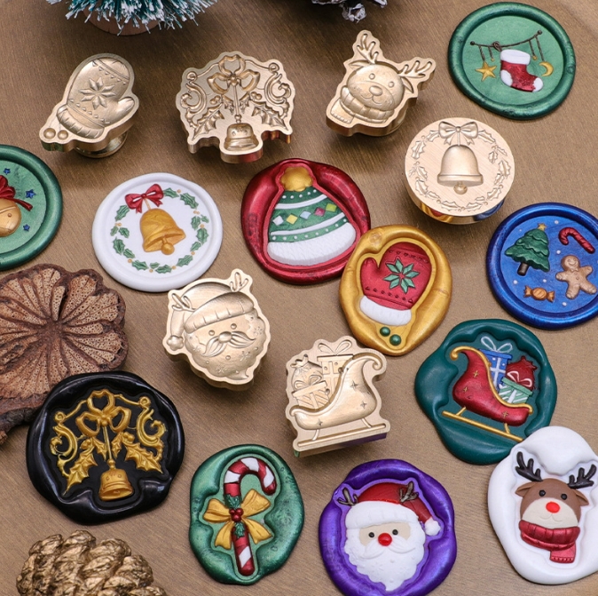 ヘッド スタンプヘッド クリスマス シーリングスタンプ ヘッド 印鑑 13