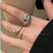 へび  猫  韓国風  アクセサリー リング  指輪   レディース  開口指輪  ファッション小物