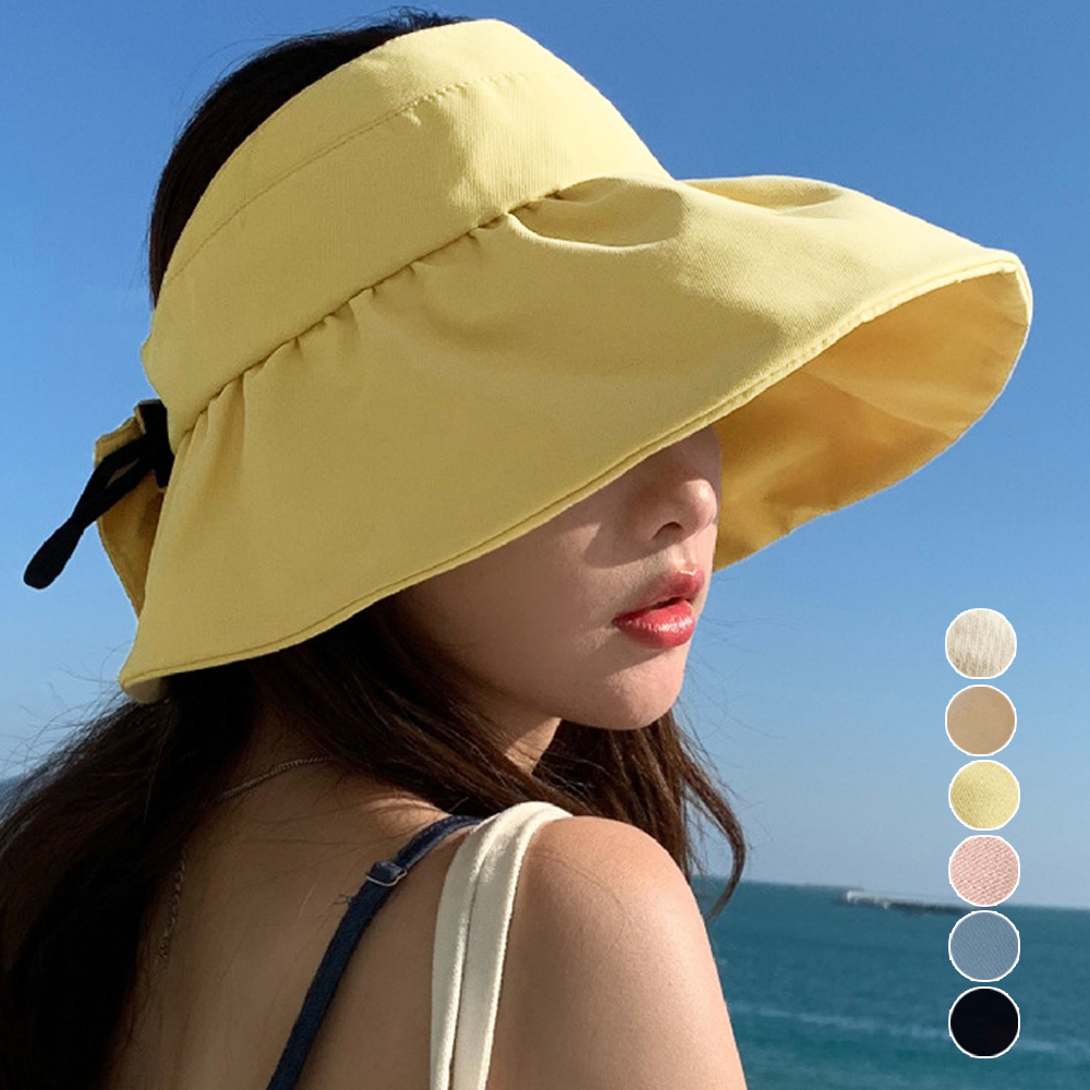 【日本倉庫即納】 サンバイザー 小顔 UV対策帽子 韓国