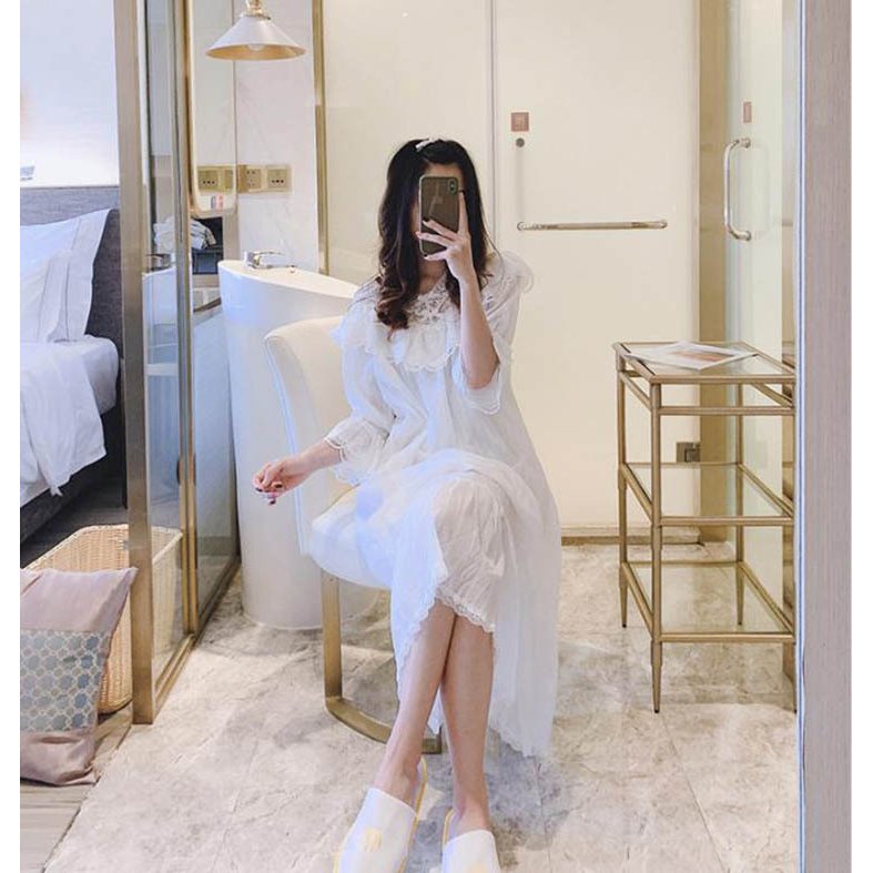 LD517レディース 姫系 ネグリジェ 棉 寝巻き 長袖 楽天市場】高品質 2色 レディース 姫系 ネグリジェ 寝巻き