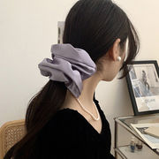 シュシュ　ヘアアクセサリー　デザイン　ビッグ　髪飾り　韓国ファッション