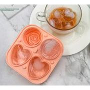 アイストレー シリコン型 製氷皿 製氷器  シリコンモールド 氷格 ウィスキー ジュース 自宅用 バラ型
