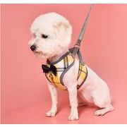 新発売　小型犬 中型犬 ハーネス リード セット 胴輪 ペット用品　4色