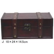 レトロな木箱 ウッドボックス 四角J