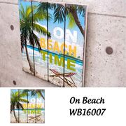 アートフレーム/海 On Beach Wood Board ウッド ボード WB16007