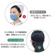 マスクサポーター マスク用サポーターベルト 3段階調整可能 痛み軽減ひも 耳
