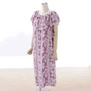 ★新着！★  サマードレス (ダブルカラー） / pink hibiscus 涼しくゆったり  ～バリ島より