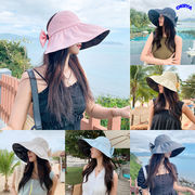 UVカット レディース 帽子 ハット 日焼け防止 つば広 小顔効果 外線対策 日除け帽子 UPF50+ 56-58cm