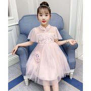 子供服 ワンピース キッズ 女の子 夏 半袖ワンピース チュール 韓国子ども服 子供ドレス