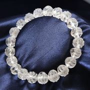 ブレス　九尾の狐　9mm　水晶　幸福　金運　運気　癒し　天然石