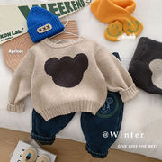 秋新作　子供セーター　無地　森ガール　動物柄　セーター　子供服　ニット　トップス　カジュアル