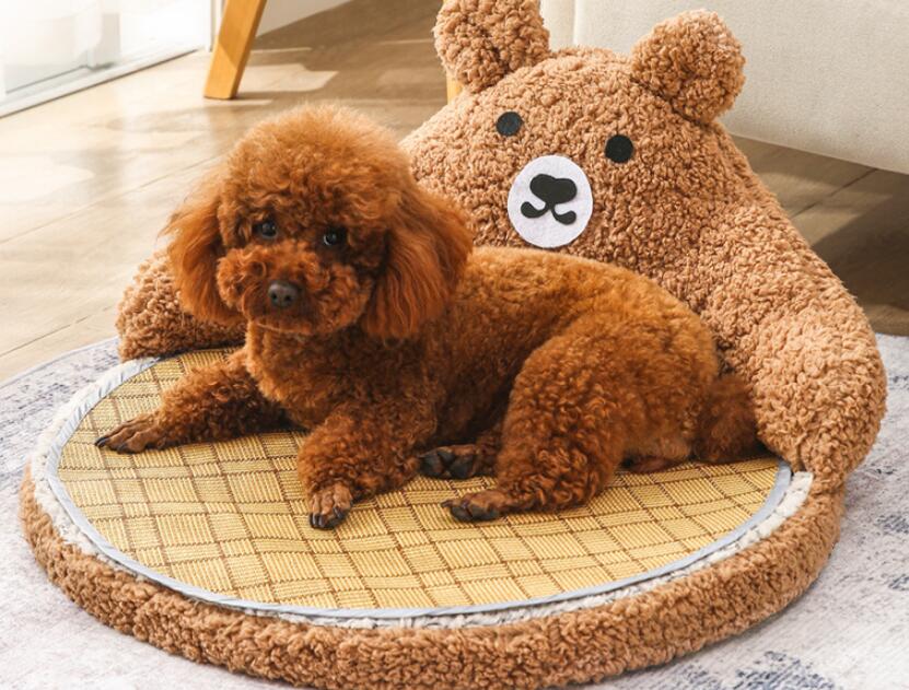 ペットベッド 夏用   かわいい 春夏用   暑さ対策 小型犬用  ひんやりマット涼しい柔らかい 滑り止め