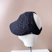 帽子　サンバイザー　韓国ファッション　レディース　デザイン　花柄