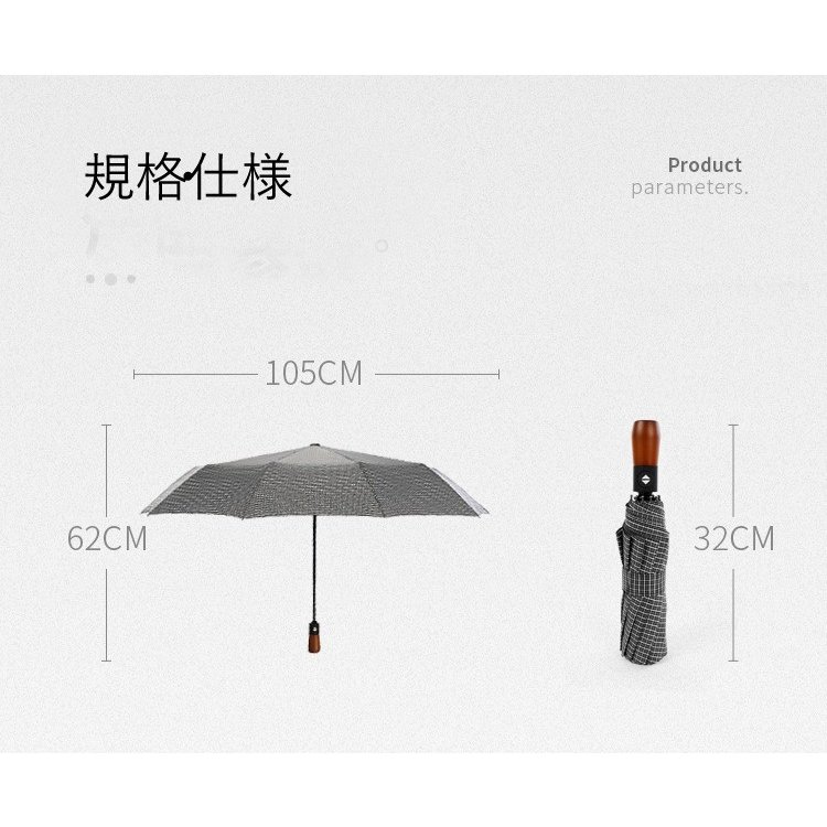 メンズ 折りたたみ傘 遮光遮熱 自動開閉 晴雨兼用傘 紳士用 ビジネス 10本骨 大きい傘