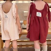 【2023夏】韓国風子供服 ベビー服 キッズ 女の子　ノースリーブ 連体服