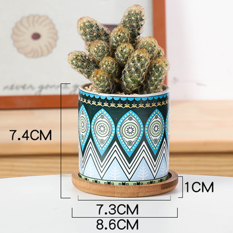 植木鉢 円筒形多肉植物 セラミック植木鉢 北欧クロスボーダー