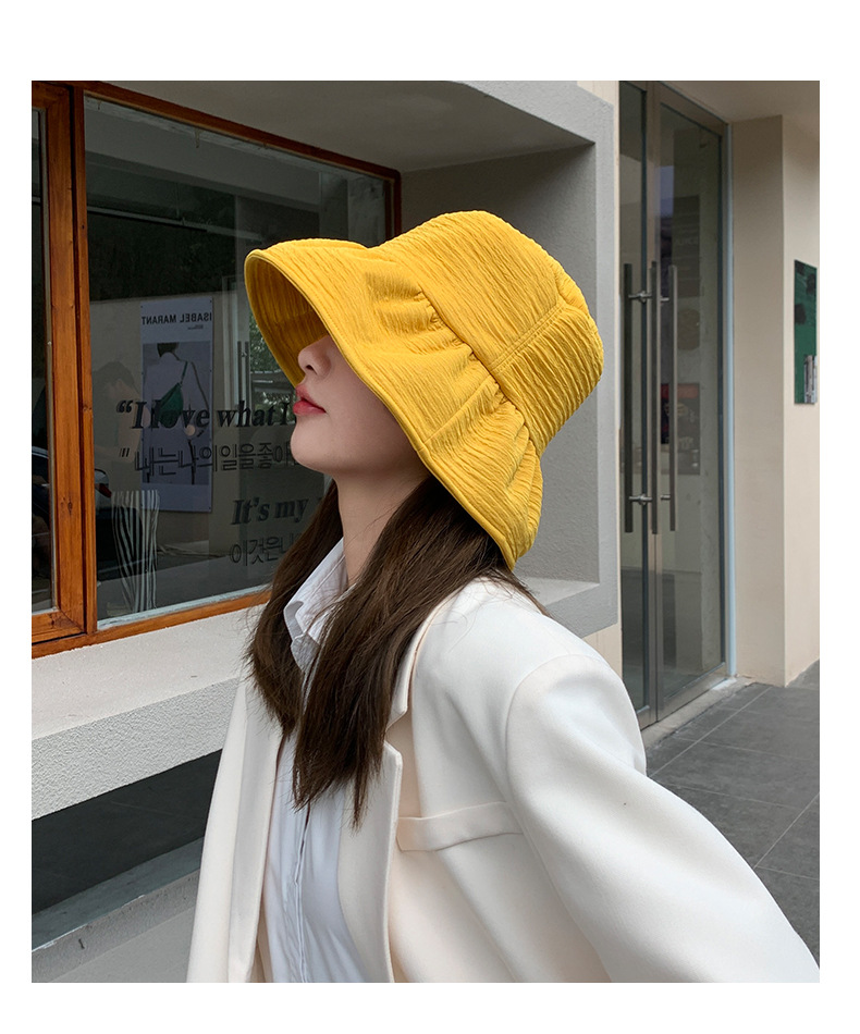 漁夫帽　帽子　バスケットハット　春夏　紫外線対策　折りたたみ　韓国ファッション　4カラー