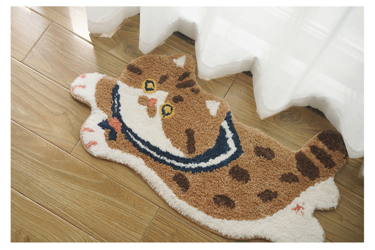 お時間限定SALE カーペット フロアマット 寝室 異形ロール 猫カーペット 床マット 新品