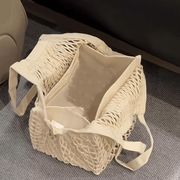 綿のネットバッグコレクションバッグショッピングハンドバッグ織物バッグ