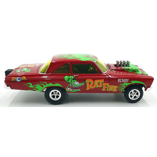 ACME 1:18 RAT FINK 1965 PLYMOUTH AWB Red with Green Flames【ラット