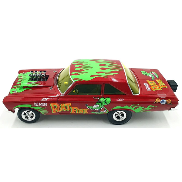 ACME 1:18 RAT FINK 1965 PLYMOUTH AWB Red with Green Flames【ラット