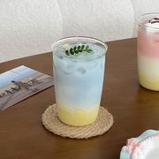 INS レトロ  韓国風   家庭  牛乳カップ  コップ     ガラスカップ  インテリア  コーヒーカップ